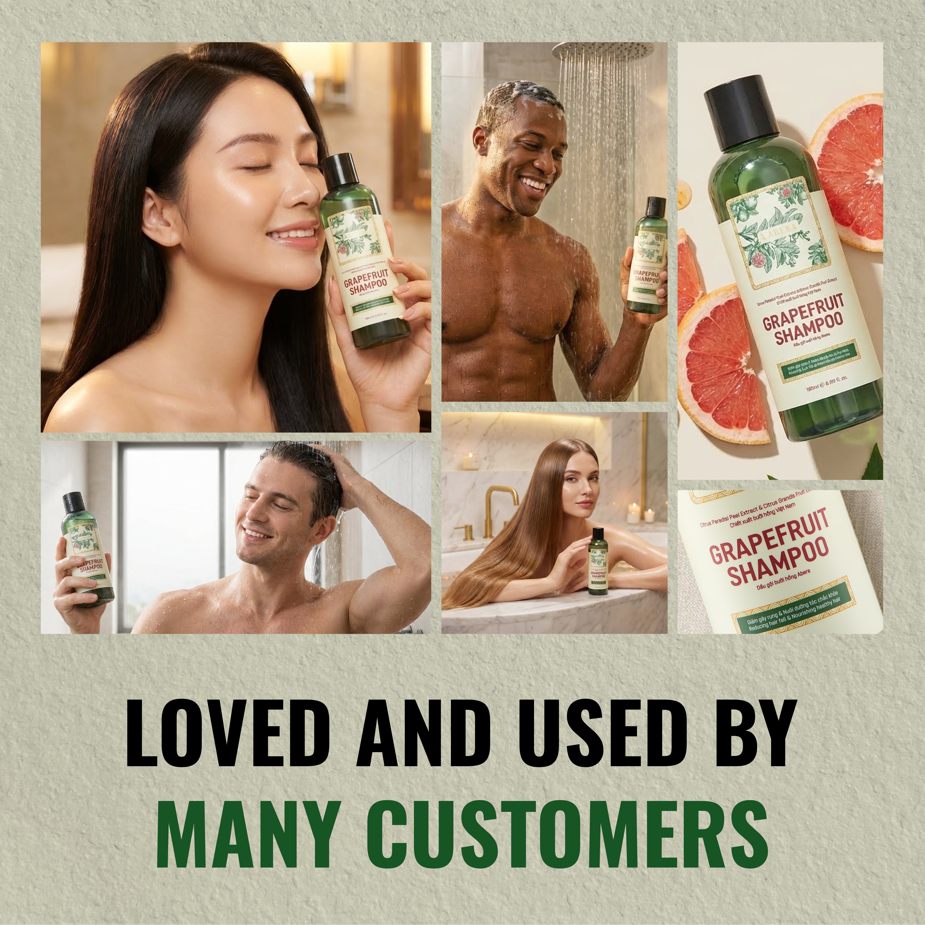 ABERA Hair Regrowth Shampoo With Grapefruit Essence