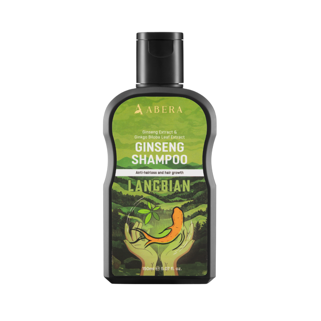 ABERA High-Performance Anti-Dandruff Shampoo – Herbal Formula with Langbian Ginseng, Natural Deep Cleansing, Sulfate & Paraben Free, Soothes Itchy Scalp – 150ml